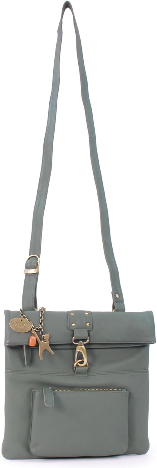 Catwalk Collection Handbags - Leder - Damen Leder Umhängetasche/Handtasche/Messenger/Schultertasche