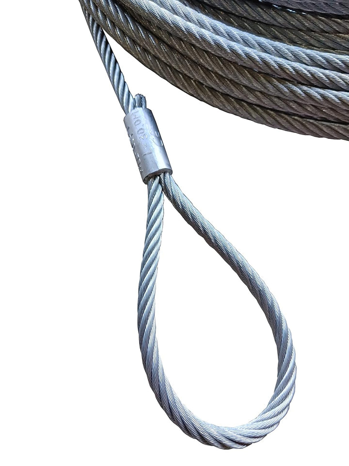 ANSCHLAGSEIL Forstseil 16mm HAKEN - ÖSE Tragfähigkeit: 1000kg NL = 20m, Lasthaken Bauhaken Forstseil