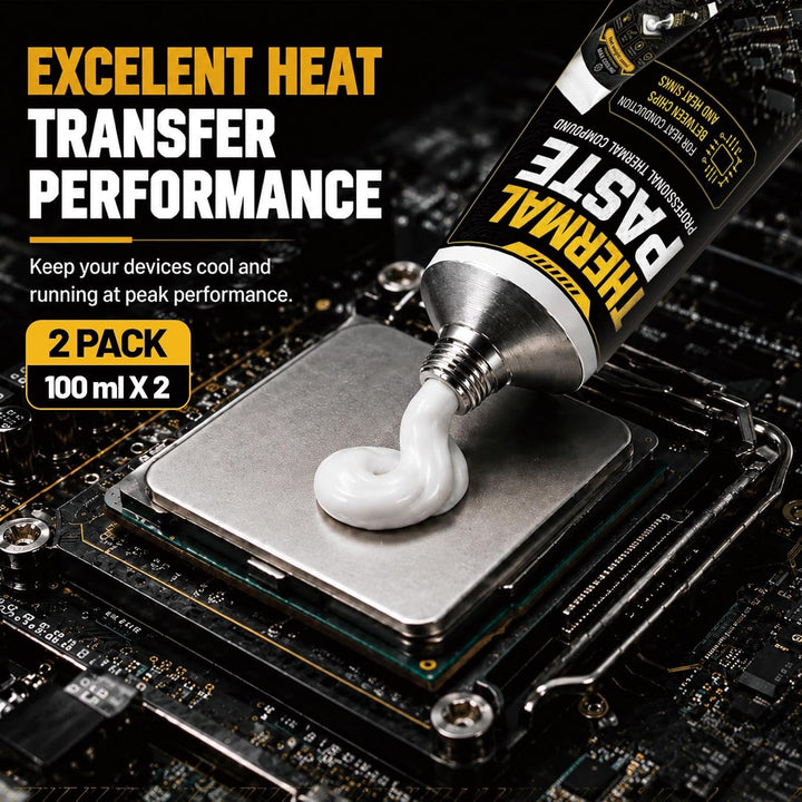 2×100ml WäRmeleitpaste CPU, Effiziente WäRmeleitung Und Ableitung