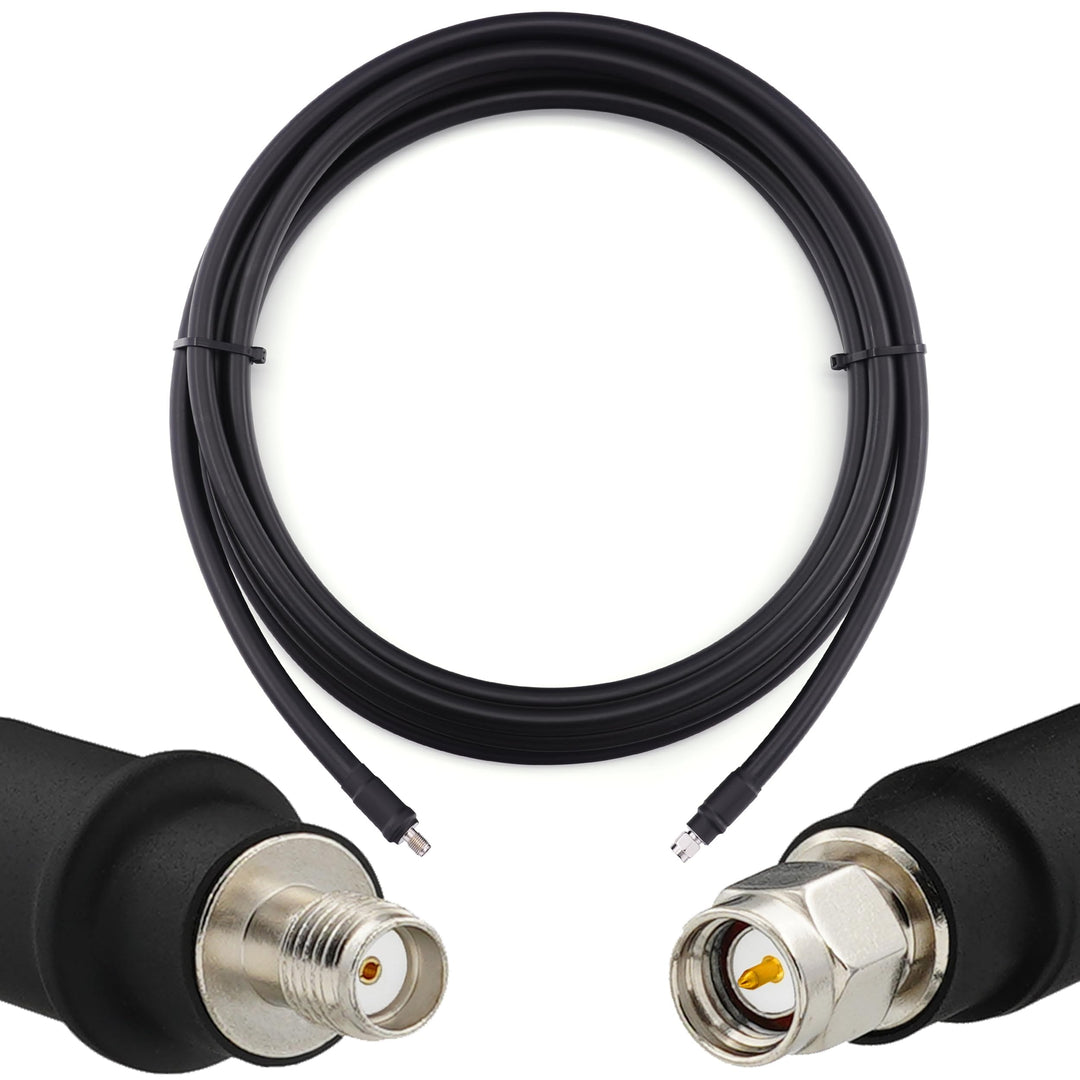30m SMA Stecker auf SMA Buchse Antennenkabel – 8D-FB Ultra-Verlustarmes Ø11.1mm Verlängerungskabel (