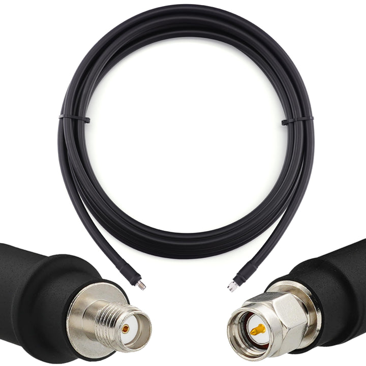 30m SMA Stecker auf SMA Buchse Antennenkabel – 8D-FB Ultra-Verlustarmes Ø11.1mm Verlängerungskabel (
