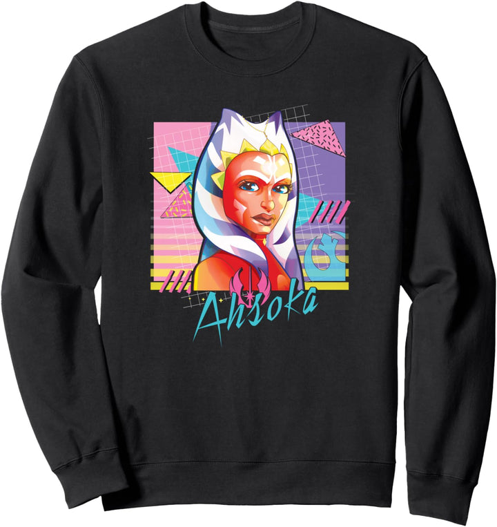Star Wars Ahsoka Retro Neon Poster Sweatshirt