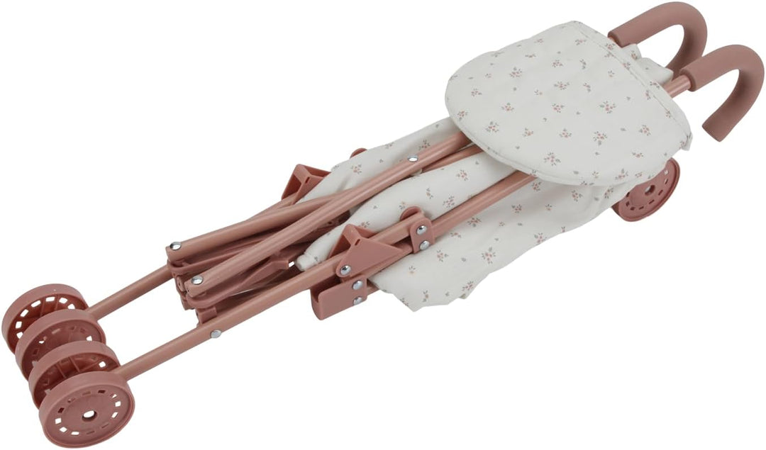 Little Dutch 4584 Puppenbuggy klappbar aus Metall mit Soft-Griffen und Buggytasche - für Puppen von