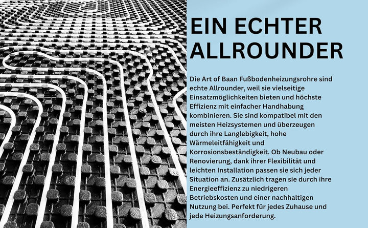 Alu-Verbundrohr (200 m, 16x2 mm) - Mehrschichtverbundrohr für Heizung und Trinkwasser - Korrosionsbe