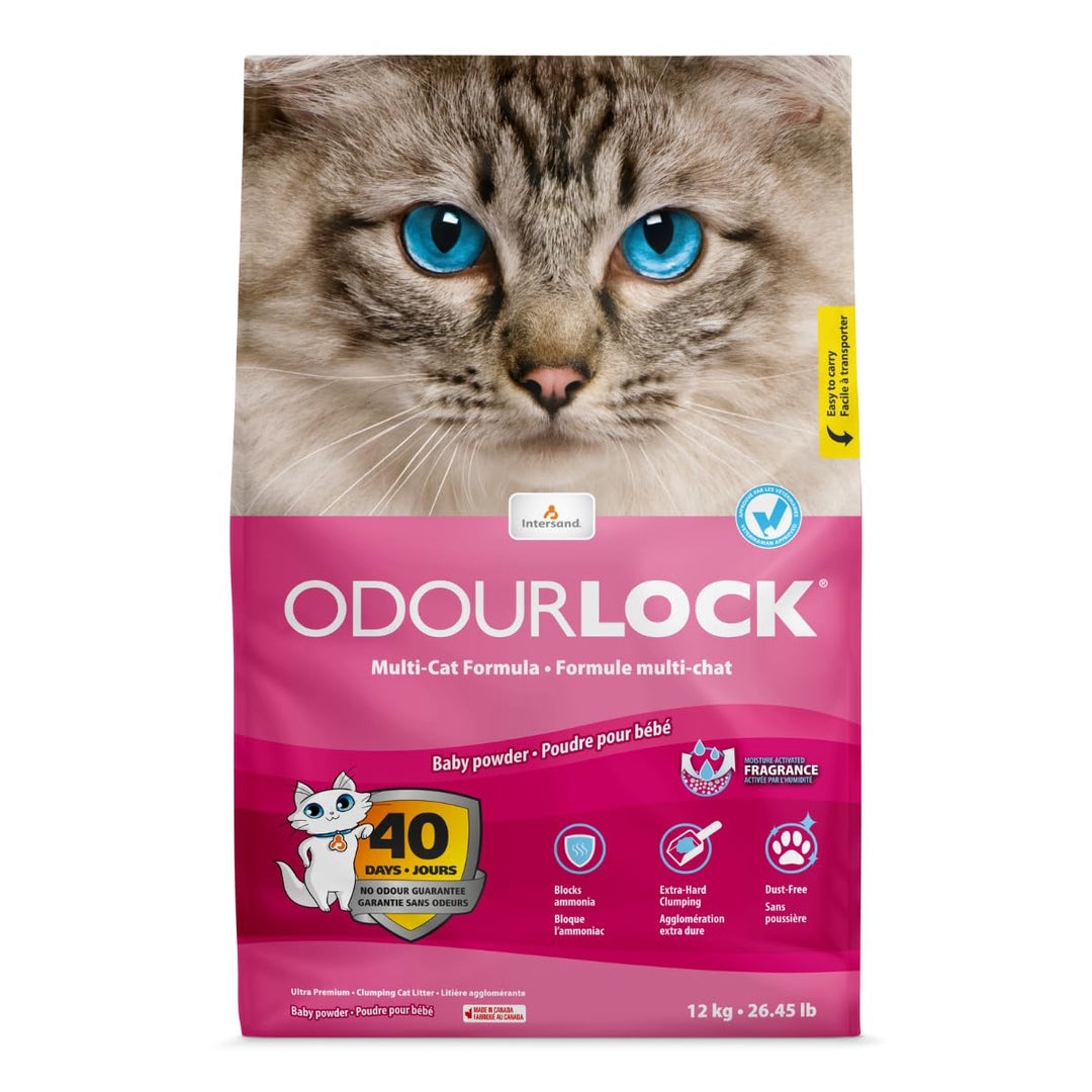 Intersand - Catlitter Odour Lock Baby Powder 12 kg - (77797921012)