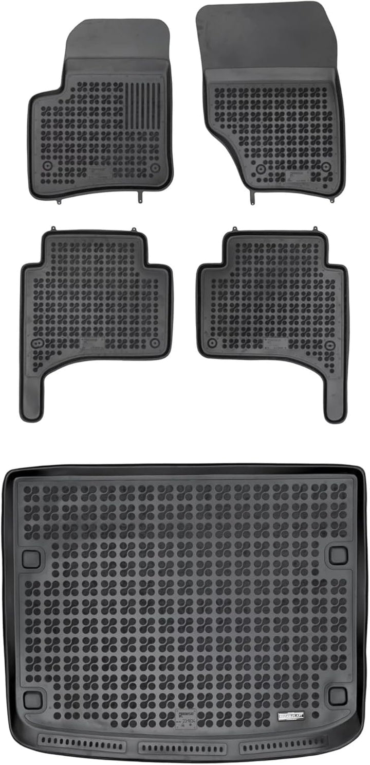 M MOTOS Satz Gummifussmatten und Kofferraummatten für VW TOUAREG I 2002-2010, Porsche CAYENNE I 2002