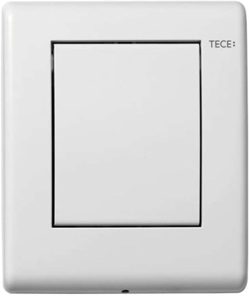 TECEplanus Urinal Betätigungsplatte (Spülmenge verstellbar, Masse 100x120x12 mm) weiss seidenmatt, 9