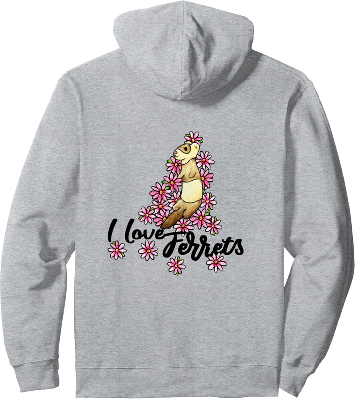 I love ferrets Pullover Hoodie