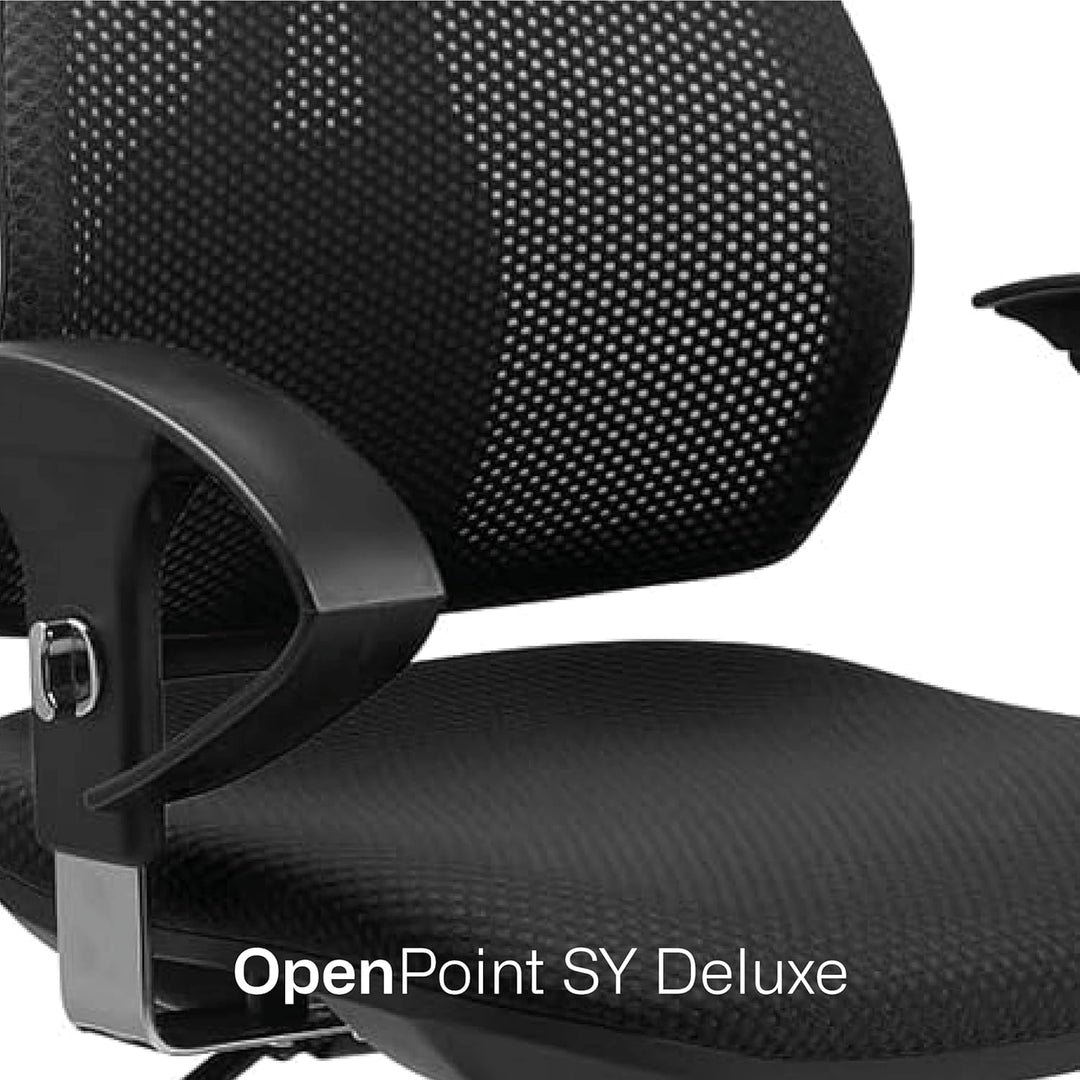 TOPSTAR Open Point SY AZ Bürostuhl, Kunststoff, Schwarz, One Size Schwarz monolithisch gepolstert, S