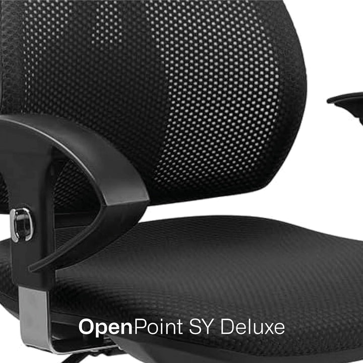 TOPSTAR Open Point SY AZ Bürostuhl, Kunststoff, Schwarz, One Size Schwarz monolithisch gepolstert, S