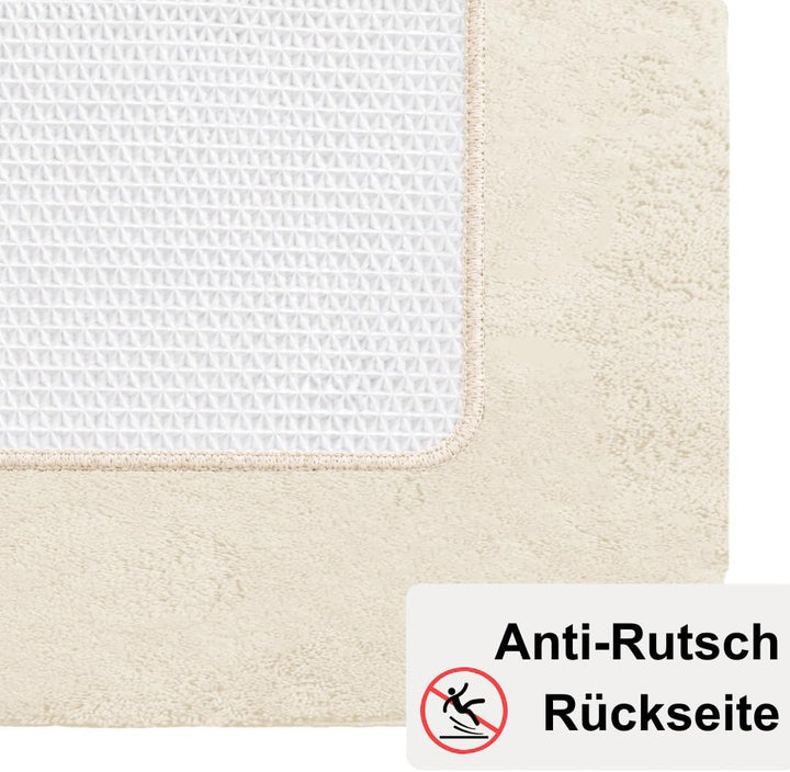 Brandsseller Badematte 70x120 cm Badezimmerteppich Badvorleger Badeteppich Beige 70x120 cm Beige, 70