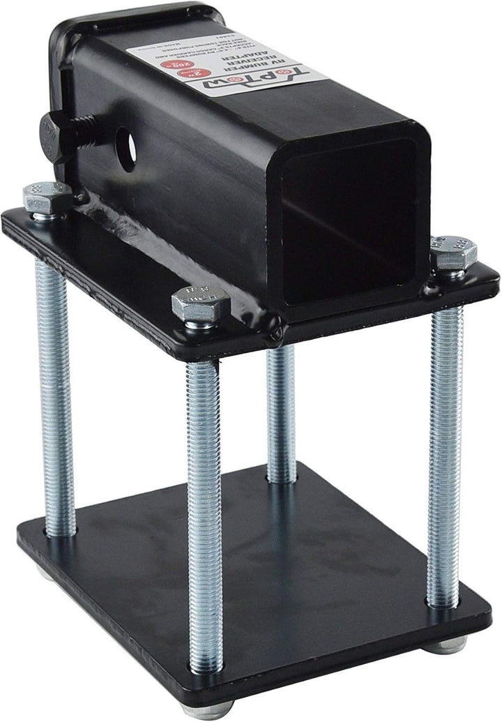 TOPTOW Wohnmobil-Stossstange 5,1 cm Anhängerkupplungs-Empfänger-Adapter 63801 für 10,2 x 10,2 cm und