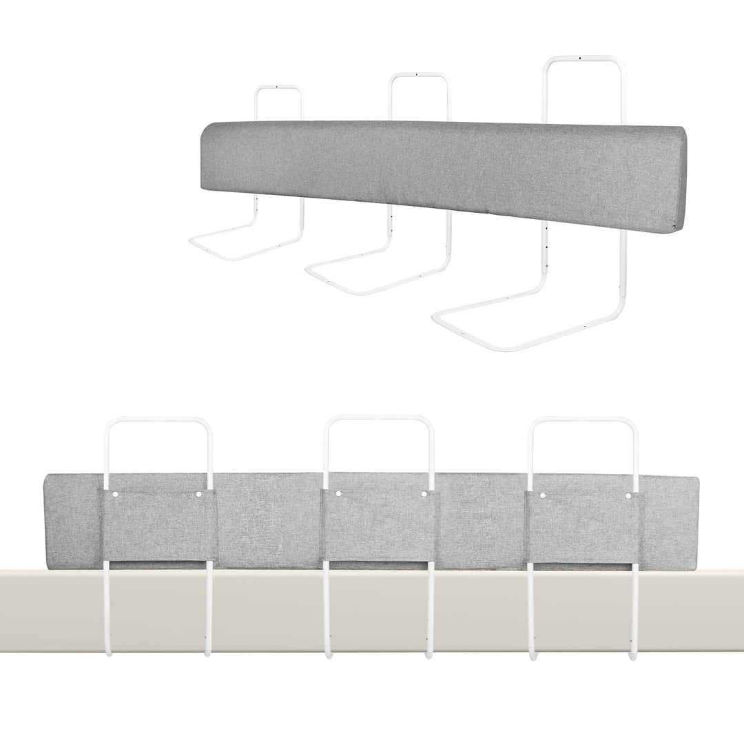 XMTECH Kinder Bettgitter Bettschutzgitter Bettumrandung Bettkantenschutz 40-60 cm Höhenverstellbar K