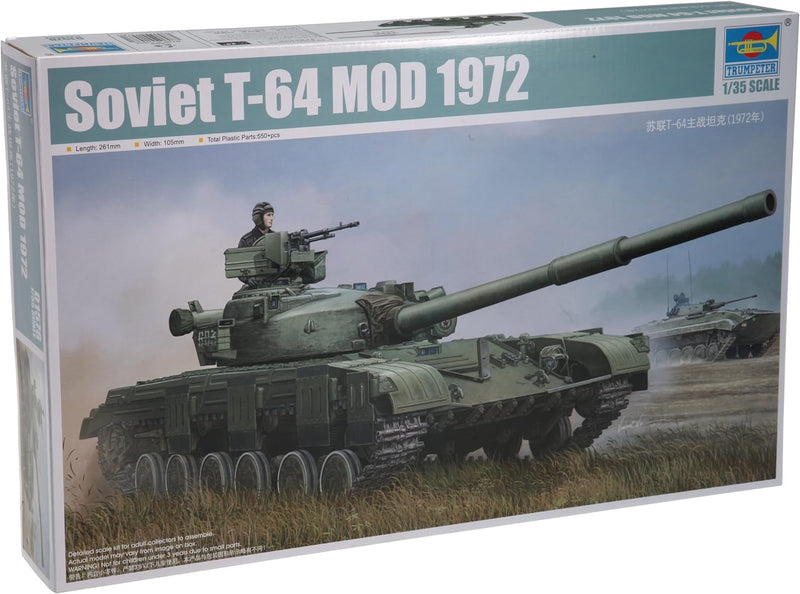 Trumpeter 01578 Modellbausatz Soviet T-64 MOD 1972