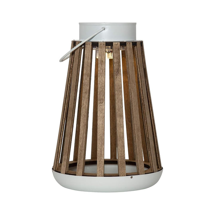 Star LED-Solar-Laterne 'Catania', Holz/Metall, 19x28cm,