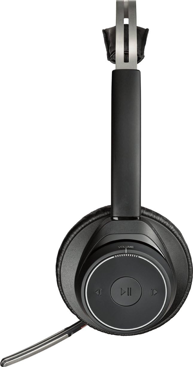 Plantronics Voyager Focus UC B825 Binaural Head-Band Black Headset – Headsets (Call Center/Office, B