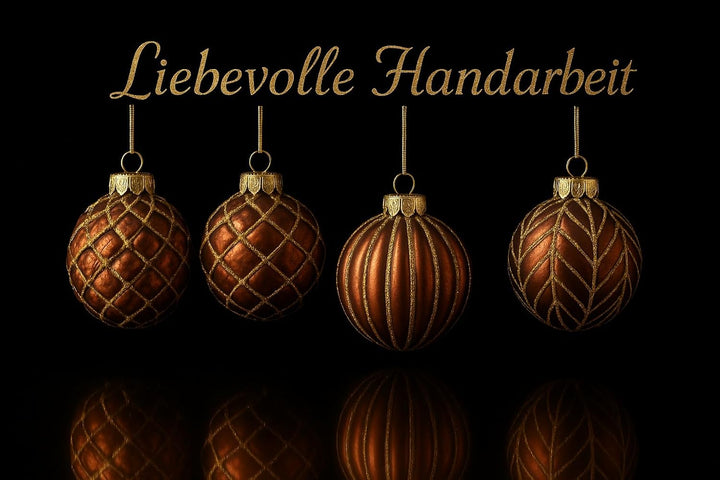 MC 12er Set edle Luxus Glas Weihnachtskugeln Ø 6cm Weihnachtsbaum Kugeln Christbaumkugeln Weihnachts