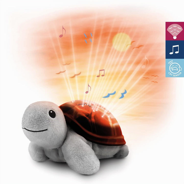 ZAZU Tim The Turtle Projektor – Baby Slumber Tragbare Bettlampe | Sonnenuntergang-Himmel-Projektor |