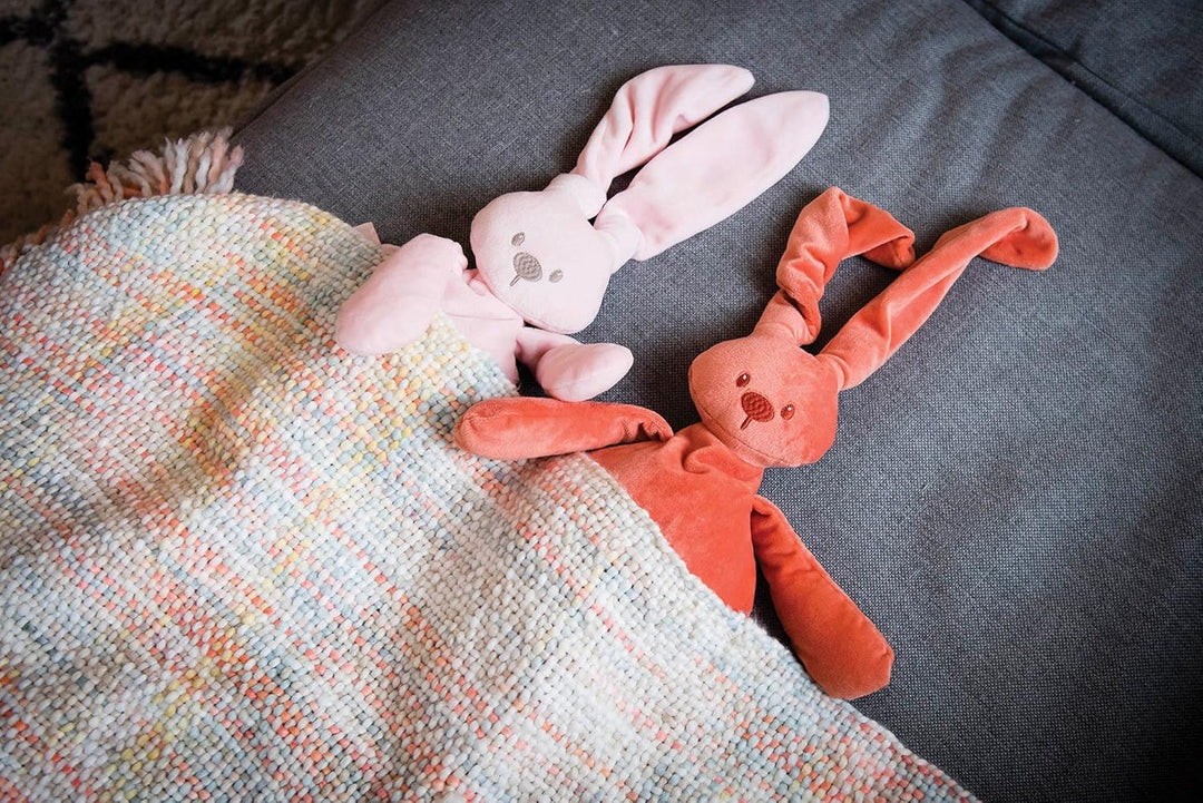 Nattou Kuscheltier Hase Lapidou, Wegbegleiter ab der Geburt, 36 cm, Rosa, Rosa