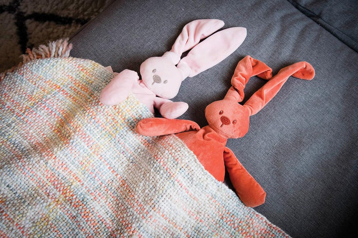 Nattou Kuscheltier Hase Lapidou, Wegbegleiter ab der Geburt, 36 cm, Rosa, Rosa