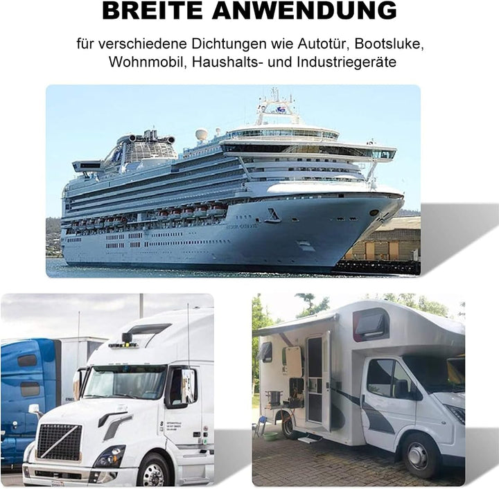 Auto Türdichtung 15 Meter Gummidichtung Türdichtungen Dichtungsprofil Universelle Schalldämmung Koff