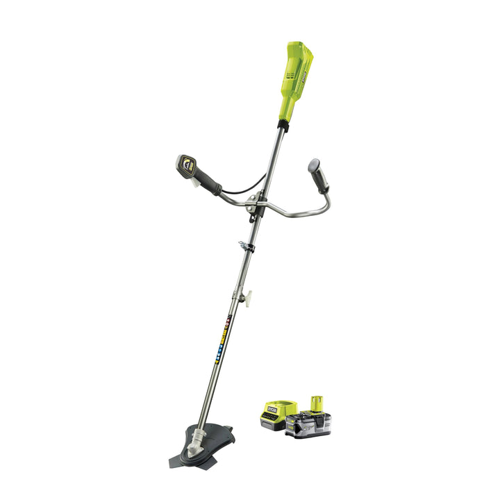 Ryobi Akku Rasentrimmer (Sense mit Akku 4,0 Ah 18V, Schnittbreite 30 cm, mit Ladegerät, Multifunktio