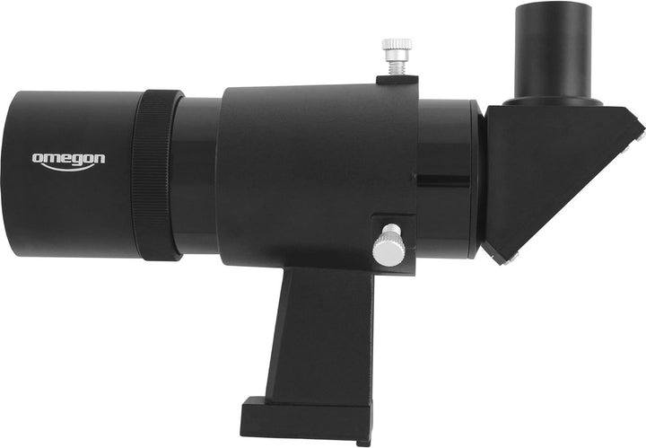 Omegon Sucherfernrohr 9x50 Sucher Winkeleinblick, schwarz