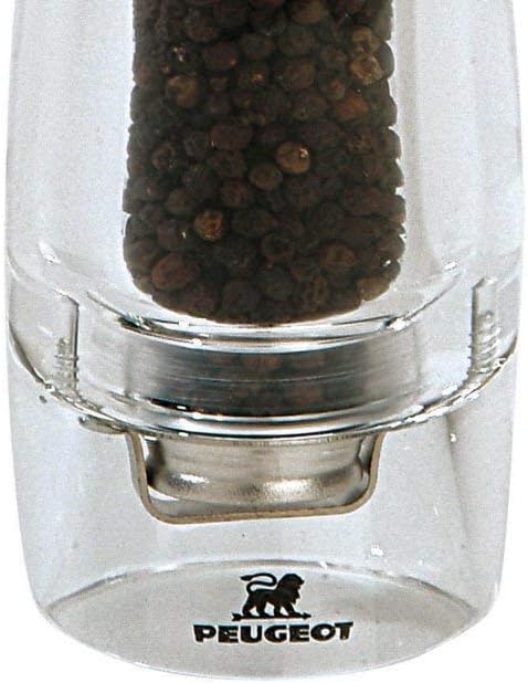 Peugeot 18245 Vittel Pfeffermühle Acryl, 5,9 x 5,9 x 23 cm, transparent Pfeffermühle 23 cm, Pfefferm
