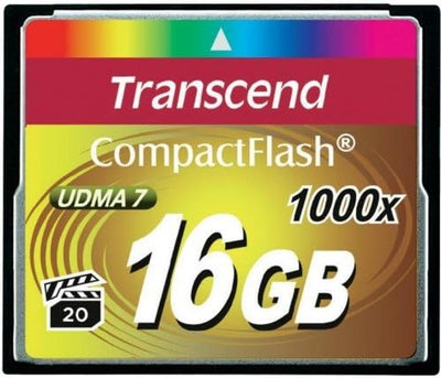 Transcend 16GB CompactFlash 1000 Speicherkarte TS16GCF1000 16GB CF1066X, 16GB CF1066X