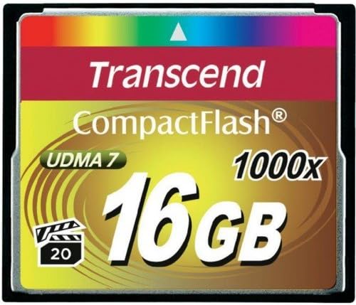 Transcend 16GB CompactFlash 1000 Speicherkarte TS16GCF1000 16GB CF1066X, 16GB CF1066X