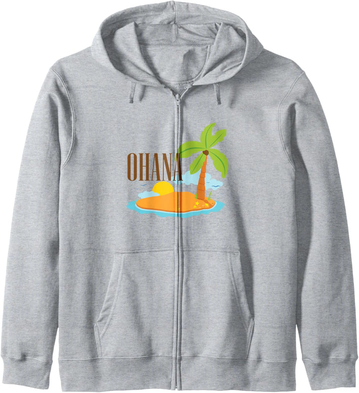 Ohana Retro Hawaii Tropical Shirt für Damen und Herren Kapuzenjacke