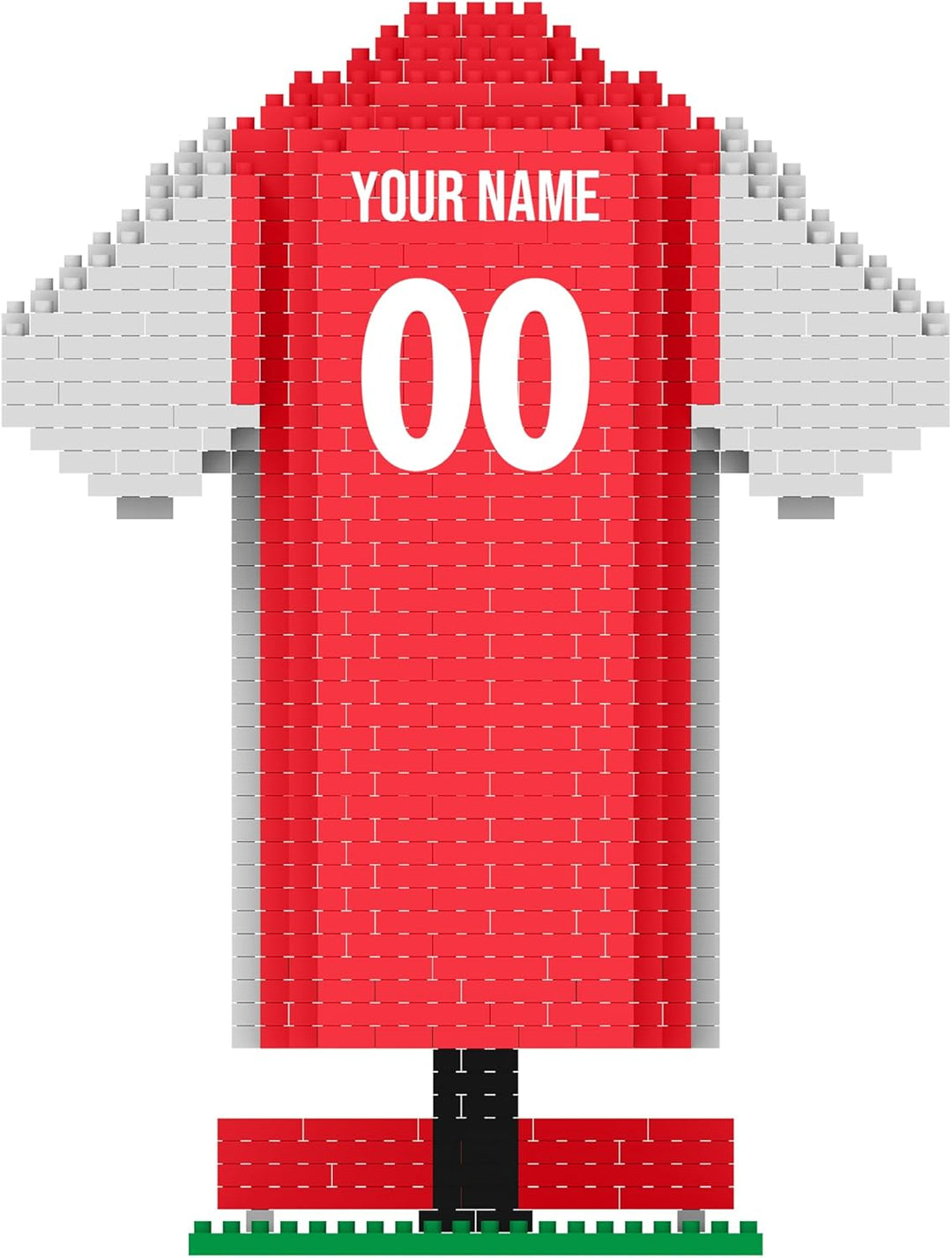 FOCO Offizielles Lizenzprodukt Arsenal FC Personalisiert BRXLZ Schreibtisch Hemd 3D Bricks Building