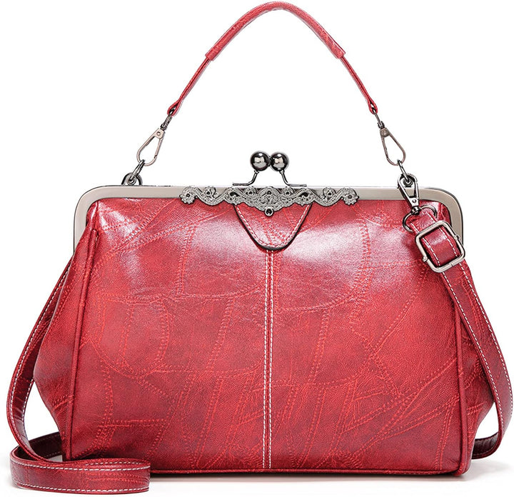 FANDARE Handtaschen Damen Schultertasche Umhängetasche Handy Bag für Frauen PU Leder Wasserdicht Sch