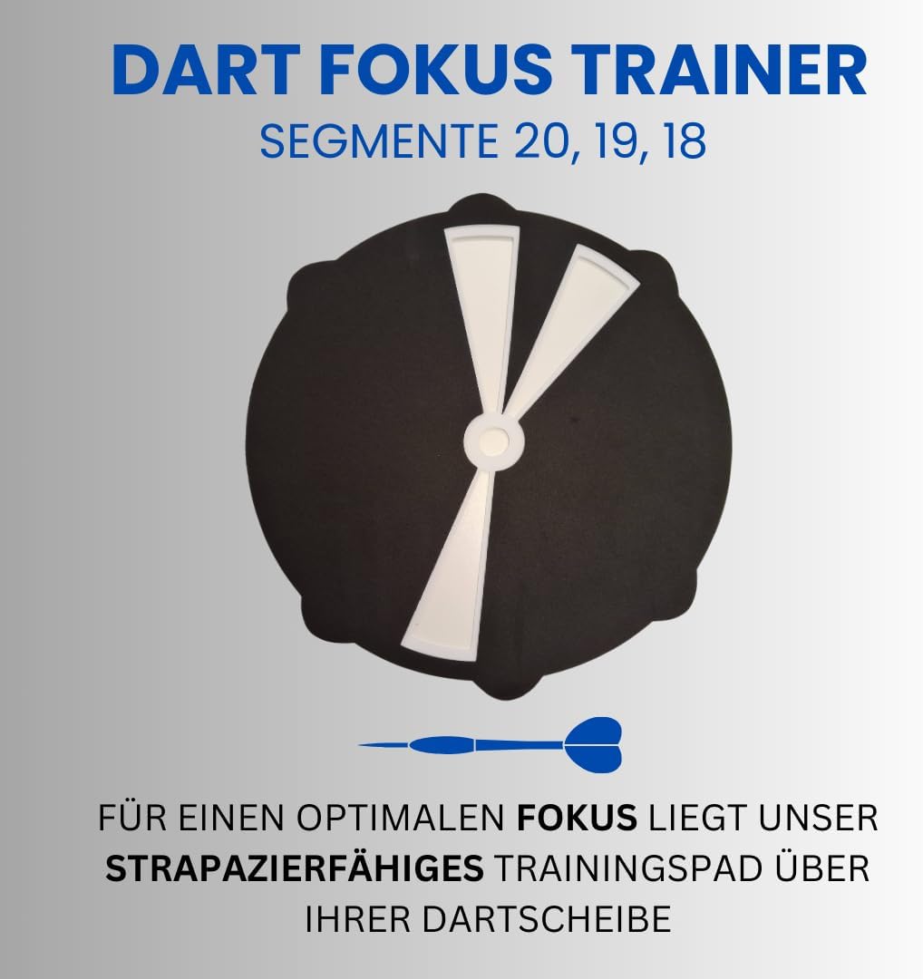 Target Foam Dart Trainer Schaumstoff Segmente 20, 19, 18" - Dartscheibe aus Schaumstoff -Dart Zubehö