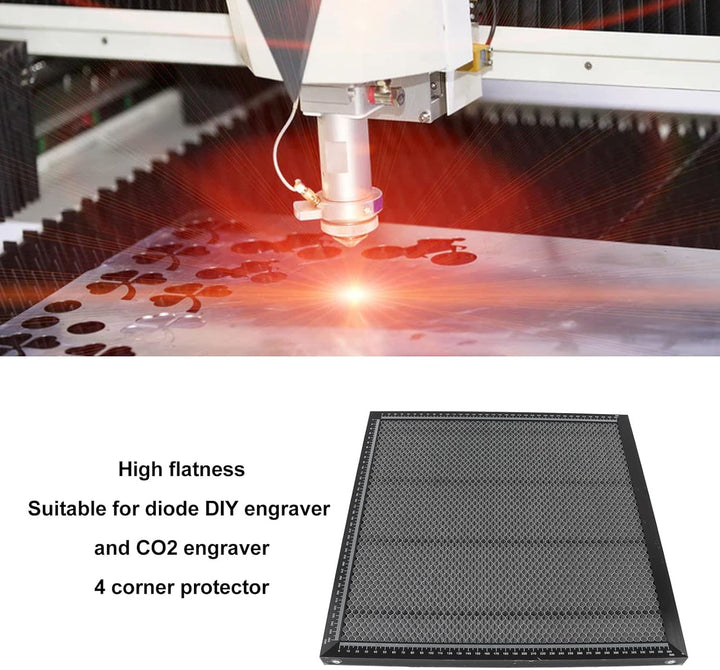Laser Honeycomb Arbeitstisch,Laser Arbeitsbett 15,75 x 15,75 Zoll,Schnelle Wärmeableitung,Waben Lase