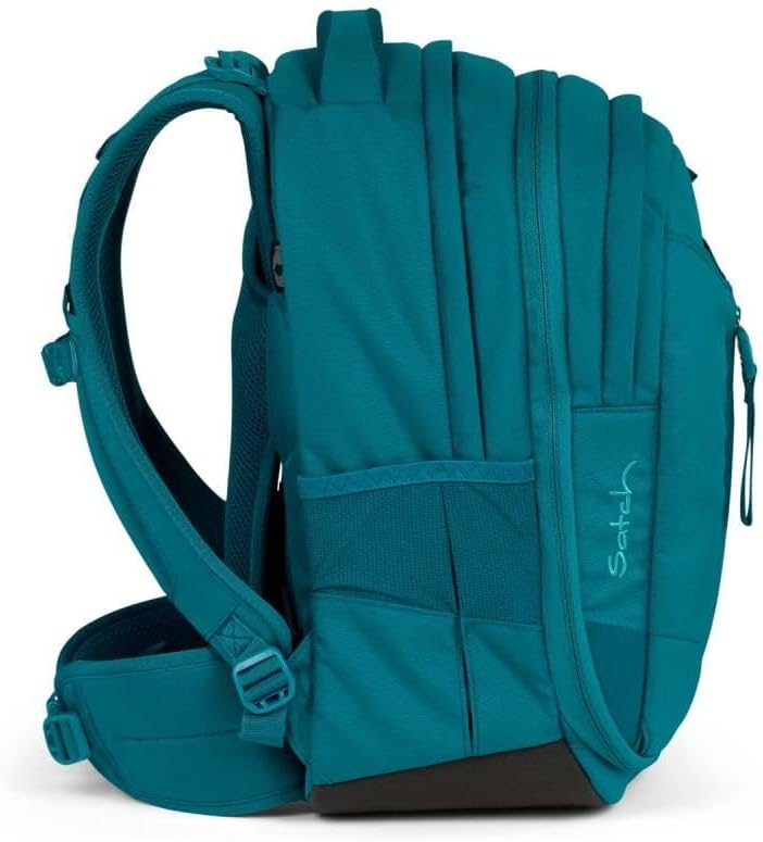 Satch Match Schulrucksack Set 3tlg. inkl. Schlamperbox und Sportbeutel Deep Petrol, Deep Petrol