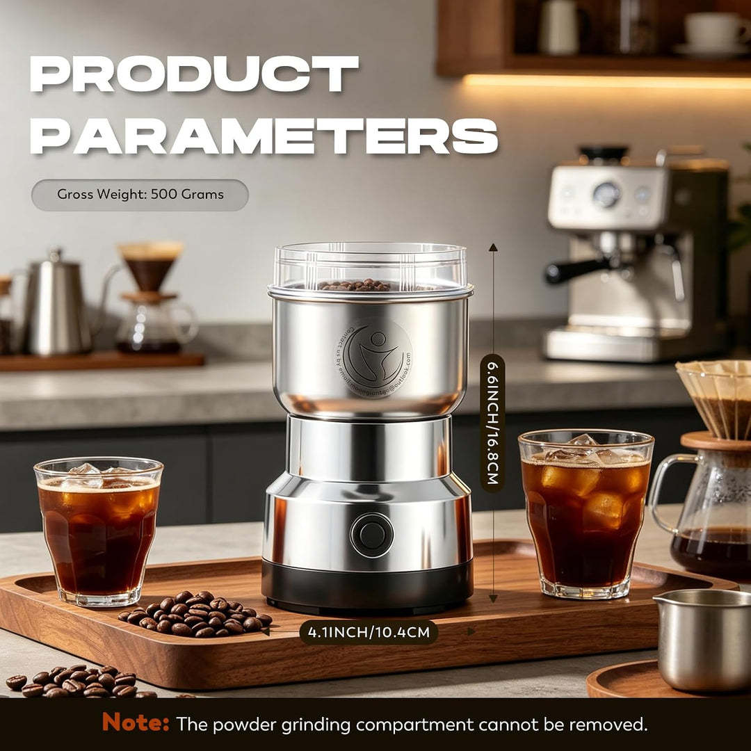 Moongiantgo Getreidemühle Multifunktionale 200W 14500rpm Gewürzmühle Ultrafeine Kaffeemühle, 300ml K