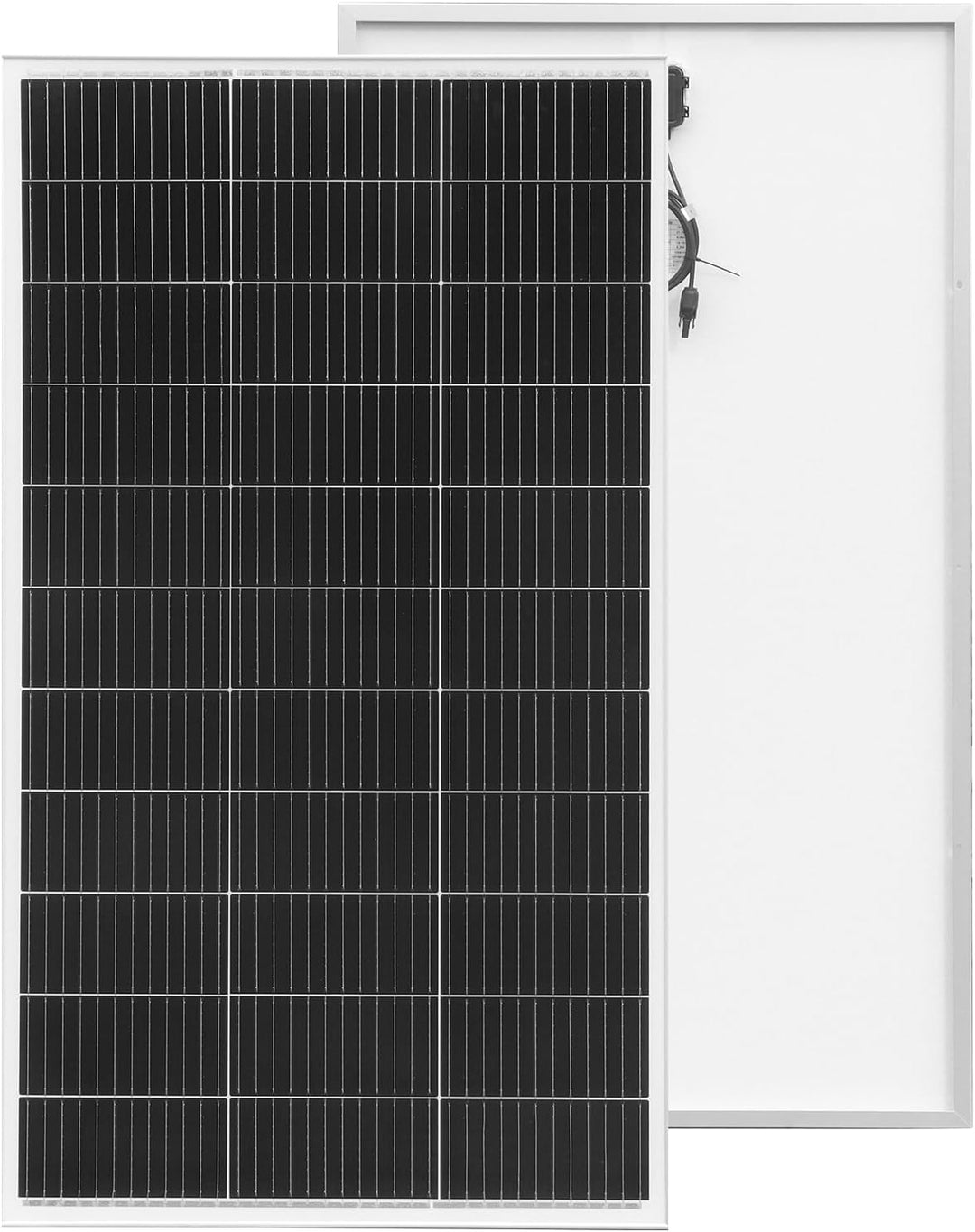 300W Solarpanel 12V, Monokristallines Solarpanel 300 Watt Wohnmobil, Solarmodul mit 90cm Solarkabel