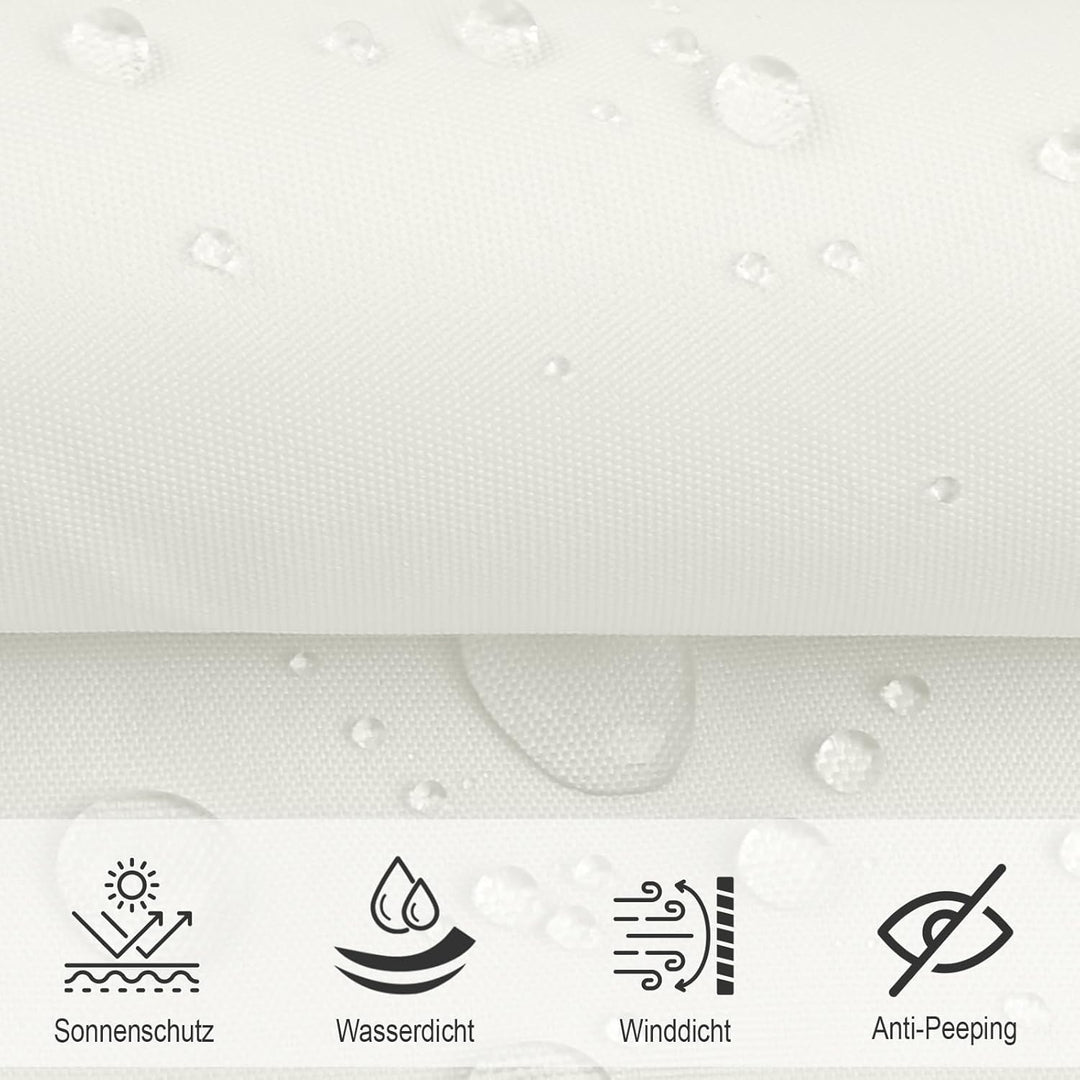 SUNNY GUARD Sonnensegel Rechteckig 2x4m Wasserdicht Sonnenschutz Wetterschutz Segel Baldachin UV Sch
