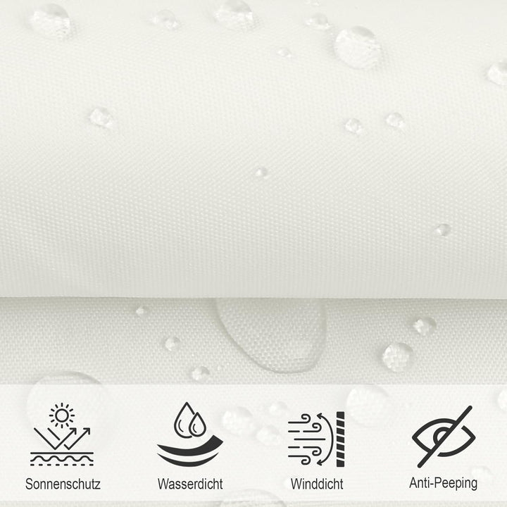 SUNNY GUARD Sonnensegel Rechteckig 2x4m Wasserdicht Sonnenschutz Wetterschutz Segel Baldachin UV Sch