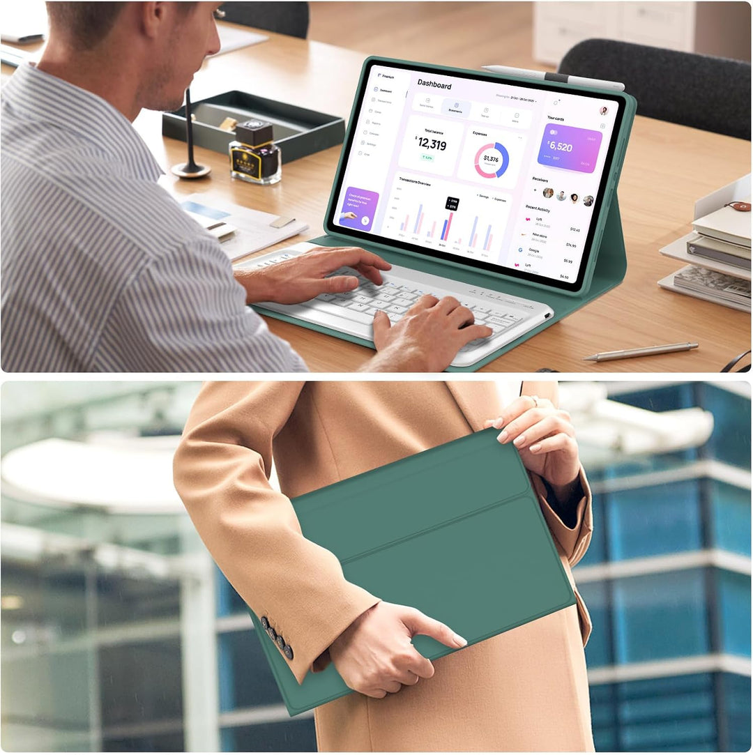 Tastatur Hülle für XIAOMI REDMI Pad 2 Pro 12.1"/Xiaomi Redmi Pad Pro 12.1", QWERTZ Deutsches Magneti