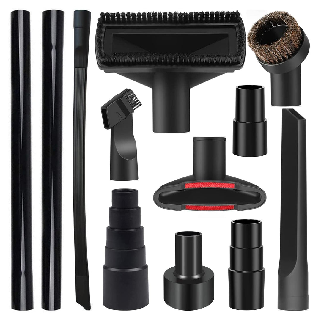 12 Pcs Staubsauger Düsen Bürsten Set Staubsauger Aufsätze Nass Trocken Kunststoff Staubsauger Adapte