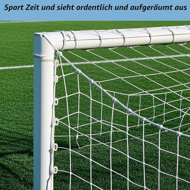 30 STK Fussballnetz Clips, Hufeisenform Kunststoff Fussballtornetz Clips Fussballtor Halterungen Zub