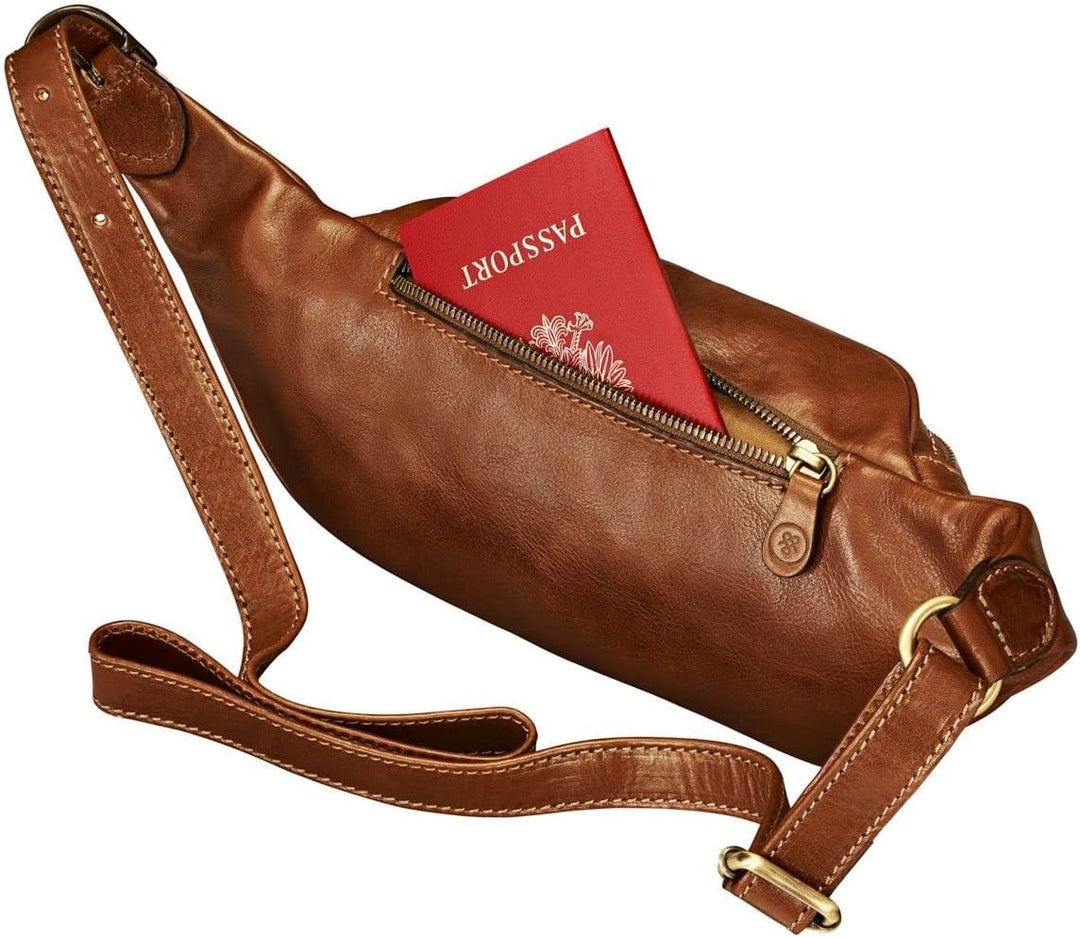 Maxwell Scott - Personalisierte Luxus-Gürteltasche aus Leder für Männer und Frauen - Handgefertigt a