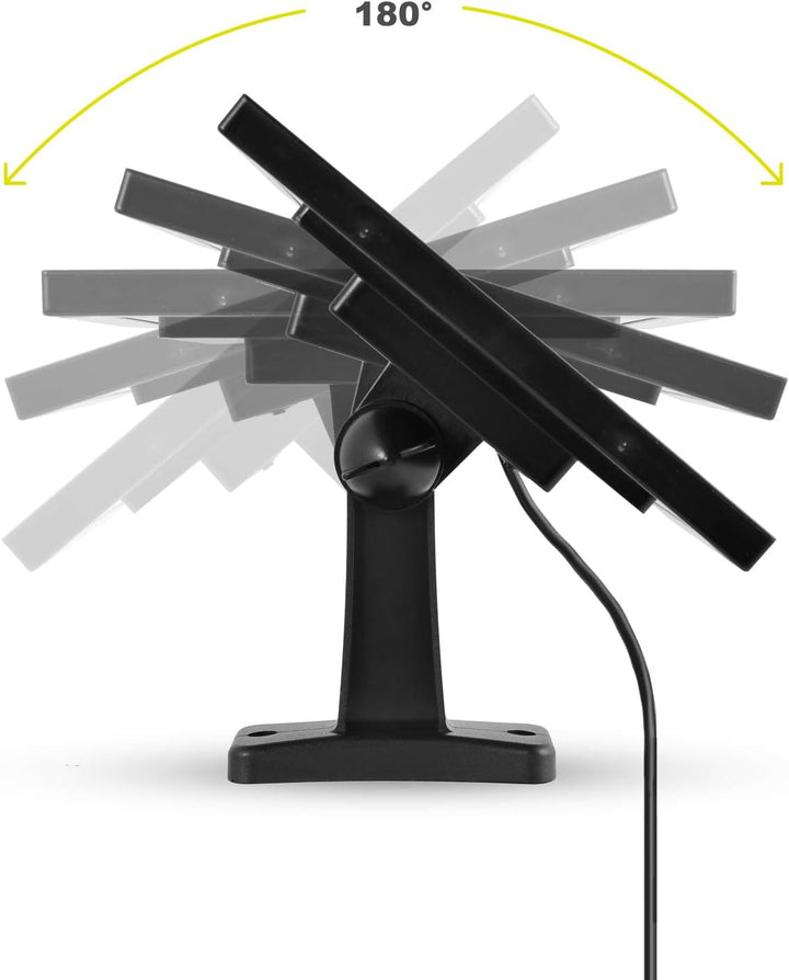 LEICKE Solarpanel kompatibel mit EZVIZ Outdoor Kameras C3A, wetterfest, einstellbare Halterung, unte