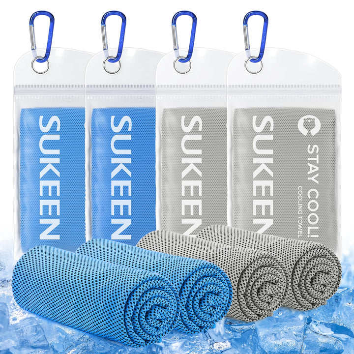 Sukeen Kühlendes Handtuch, Sport Cooling Towel für Hals und Körper, Schweisshandtuch schnelltrocknen