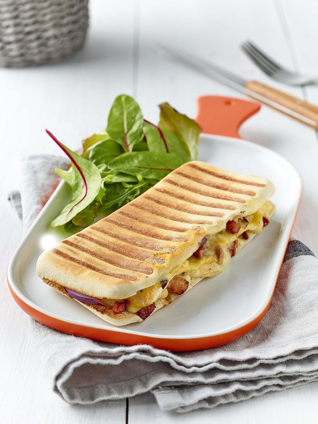 Lagrange 010322 Panini Grill Platte, Aluminium-Guss, 25 cm