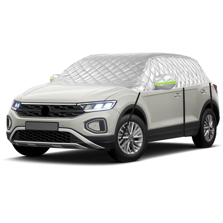 Hagelsichere Autoabdeckung Winter Passend für VW T-ROC 2017-2025, Auto Halbgarage Abdeckplane Wasser