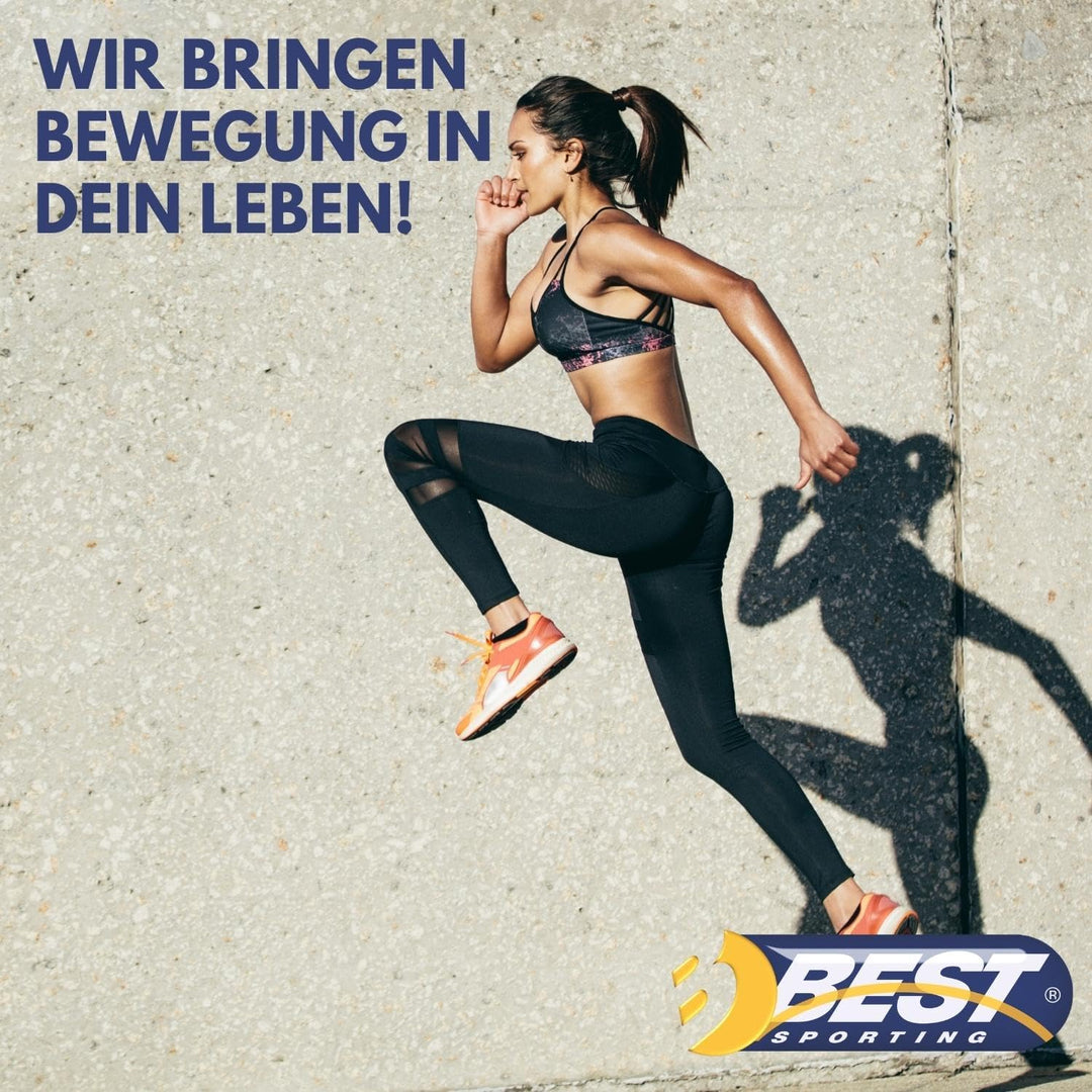 BEST SPORTING Soft-Bodytrimmer I Ideal für Ganzkörpertraining I Trainingsband mit Griff und Fussstel