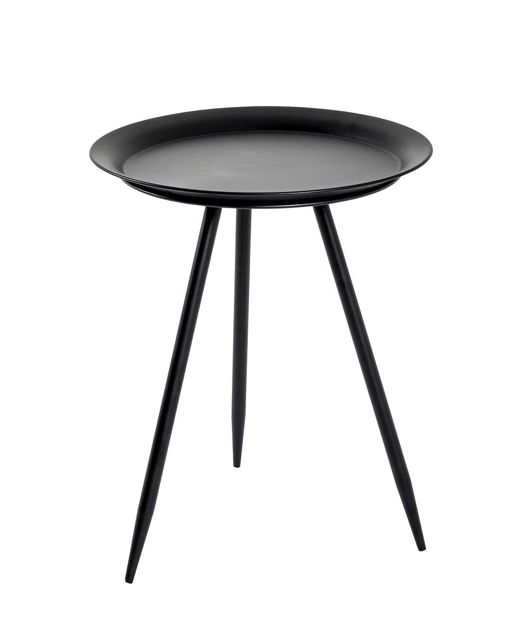 HAKU Möbel Beistelltisch, Metall, schwarz, Ø 38 x H 47 cm Schwarz Ø 38 x H 47 cm, Schwarz Ø 38 x H 4